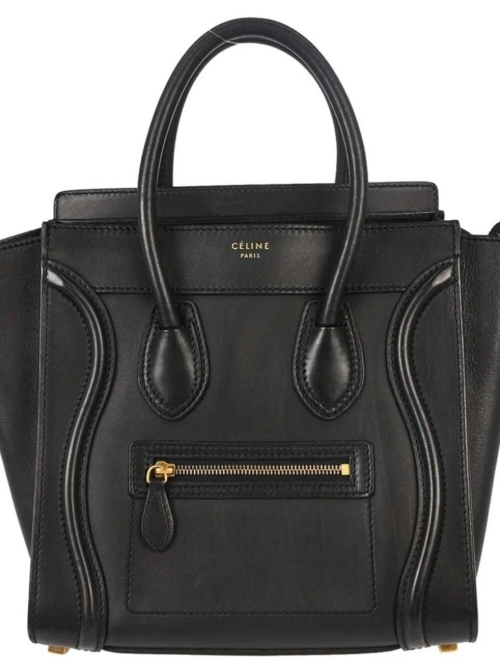 Celine Black Luggage Micro Tote Handbag F-ZP-0123 187799